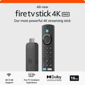all new amazon fire tv stick 4k max streaming device | supports wi fi 6e, ambient experience